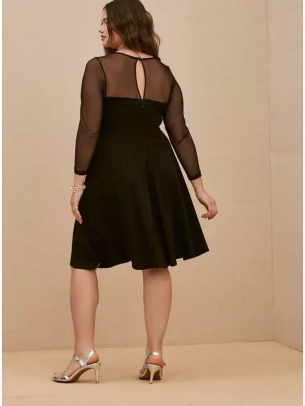 Torrid Mini Studio Luxe Ponte And Mesh Illusion Dress NWT Size 10 Feminine - Picture 2 of 7